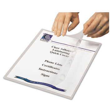 C-Line® Quick Cover Laminating Pockets, 12 Mil, 9.13" X 11.5", Gloss Clear, 25-box freeshipping - TVN Wholesale